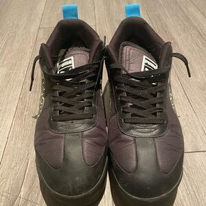 Puma Black and Dark Purple Men's Sneakers